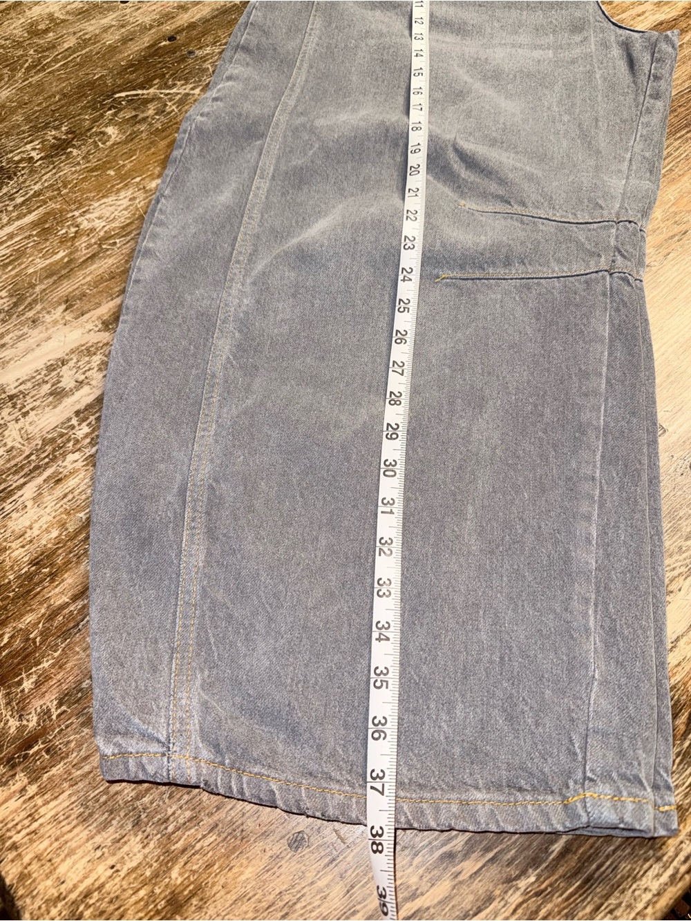 We The Free Good Luck Mid-Rise Barrel women jeans - size 32 - Grey - Picture 5 of 5